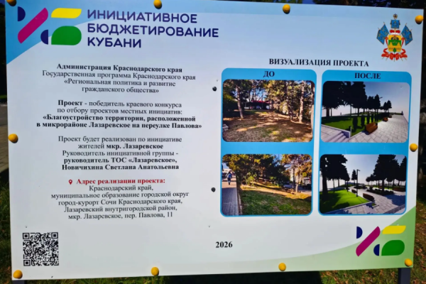 В Сочи приступили к благоустройству сквера в переулке Павлова