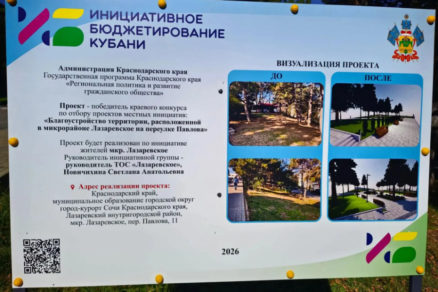 В Сочи приступили к благоустройству сквера в переулке Павлова