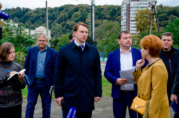 Строительство детского спортивного комплекса и парка в Кудепсте
